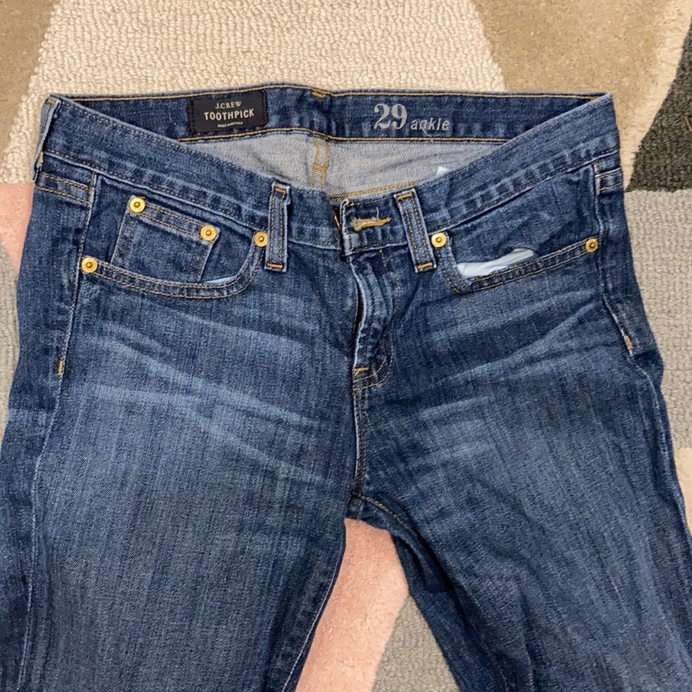 J crew toothpick ankle jean 29